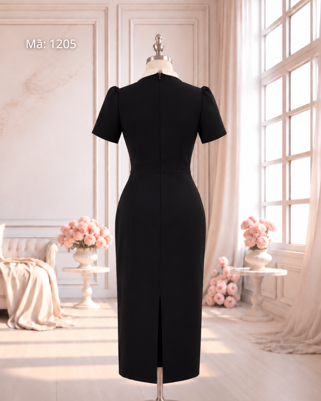 Đầm Bút Chì Ly Ngực Cổ Vạt_thumbnail_1