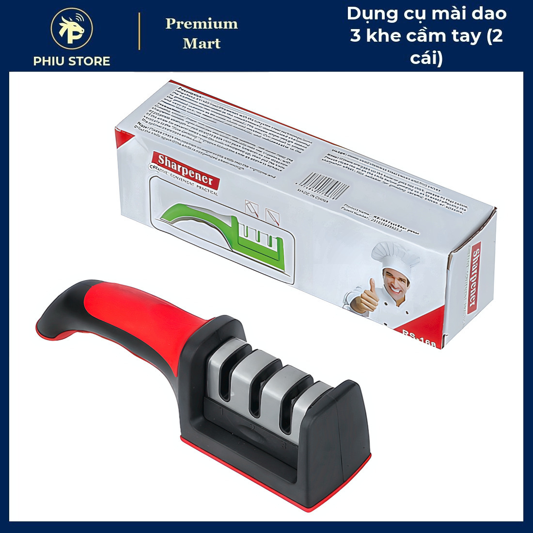 Combo Bếp Gọn Nhà Sạch 4 Món - Bột Tẩy Lồng Máy Giặt, Mài Dao 3 Khe, Kiềng Chắn Gió Bếp Gas, Cối Chày Inox_thumbnail_2