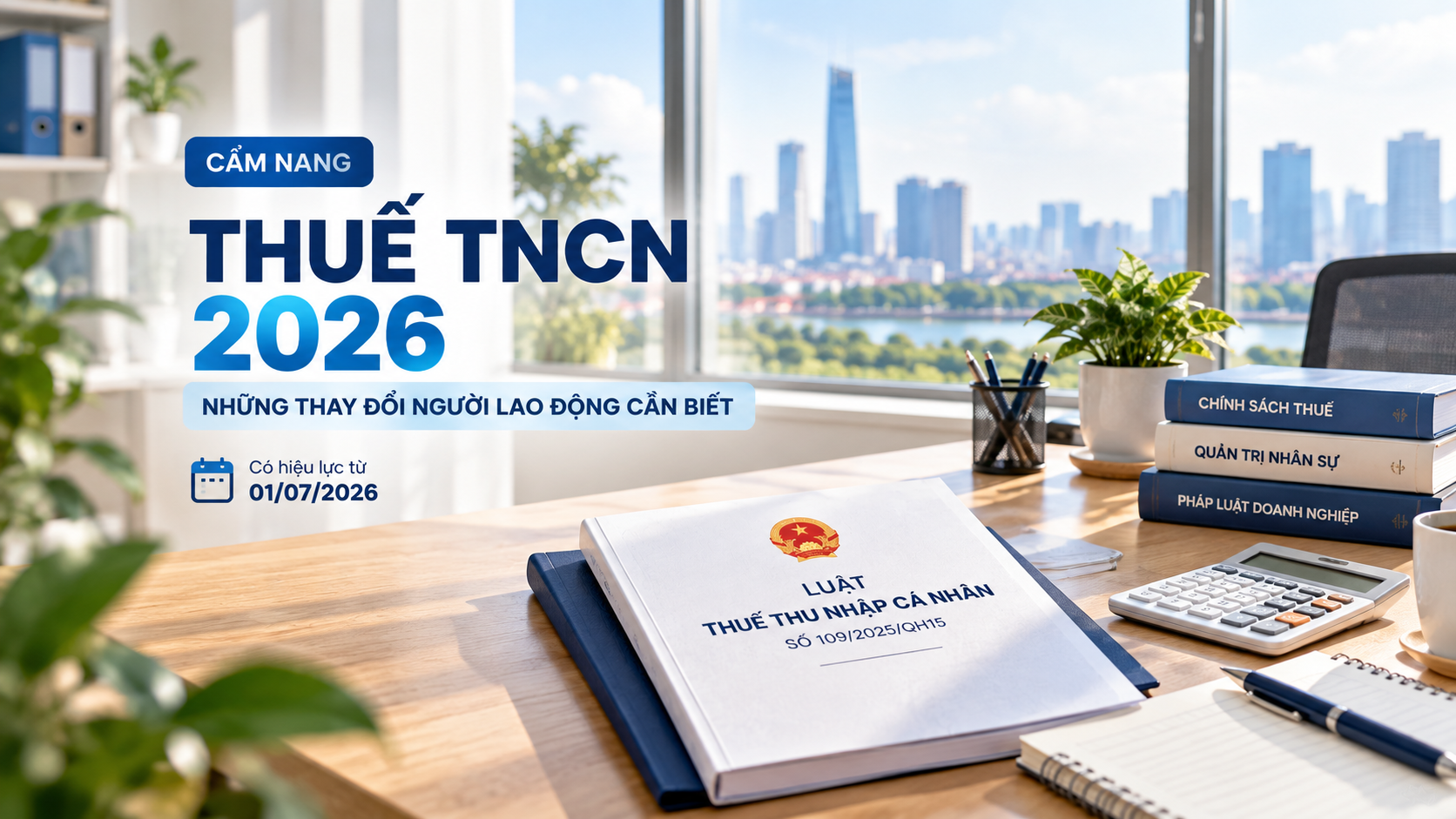 Cẩm nang Thuế TNCN 2026: Những thay đổi người lao động cần biết từ 01/07/2026