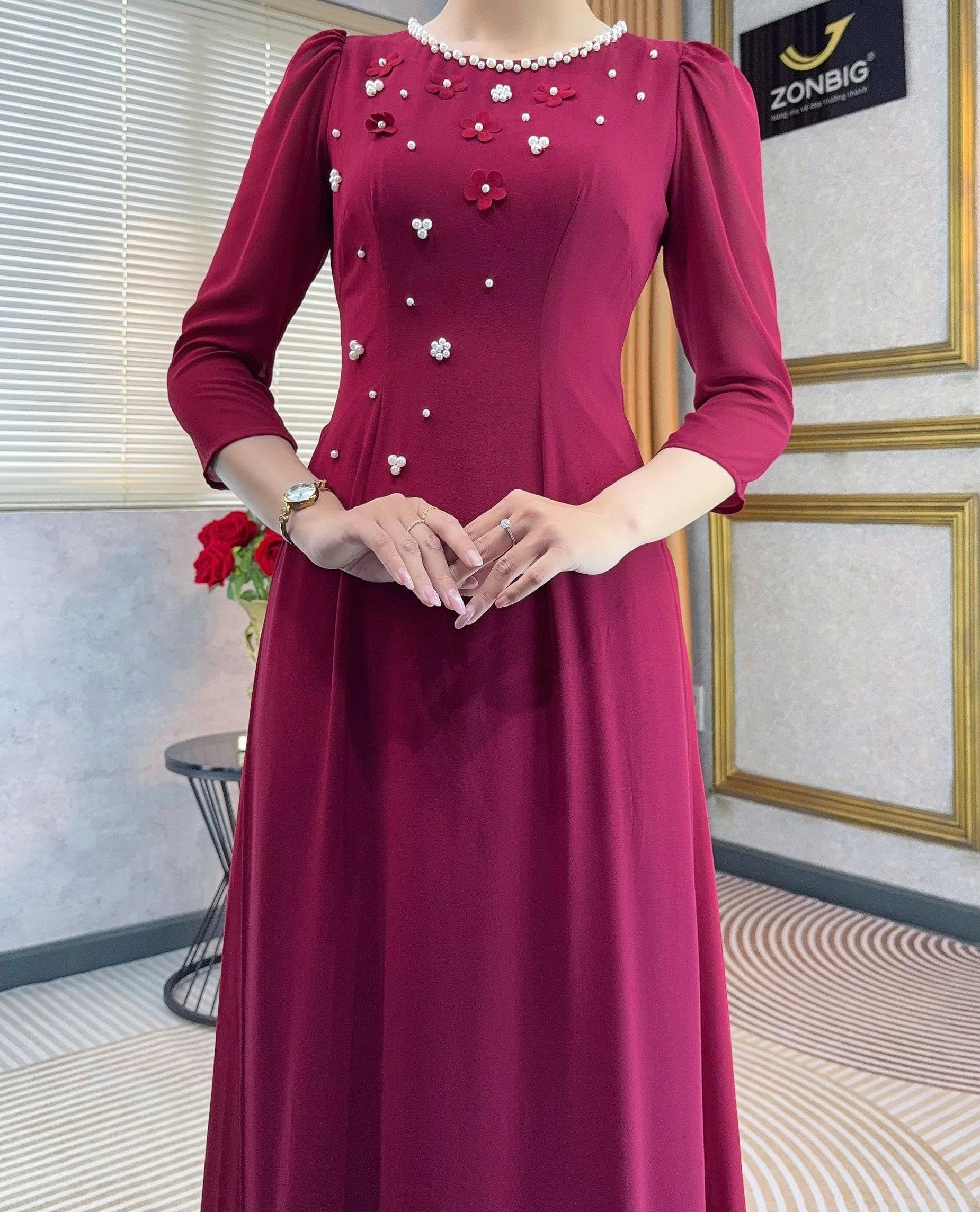 Đầm giả áo dài - Y2223 - Thương hiệu ZONBIG_thumbnail_2