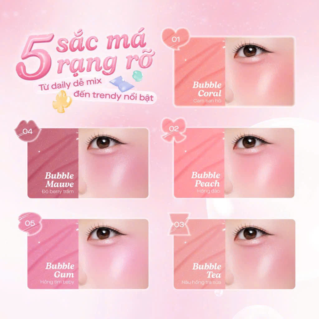 [GSLAY] Má hồng dạng lỏng GSlay Bubble Gleam Blush Serum 4.5ml