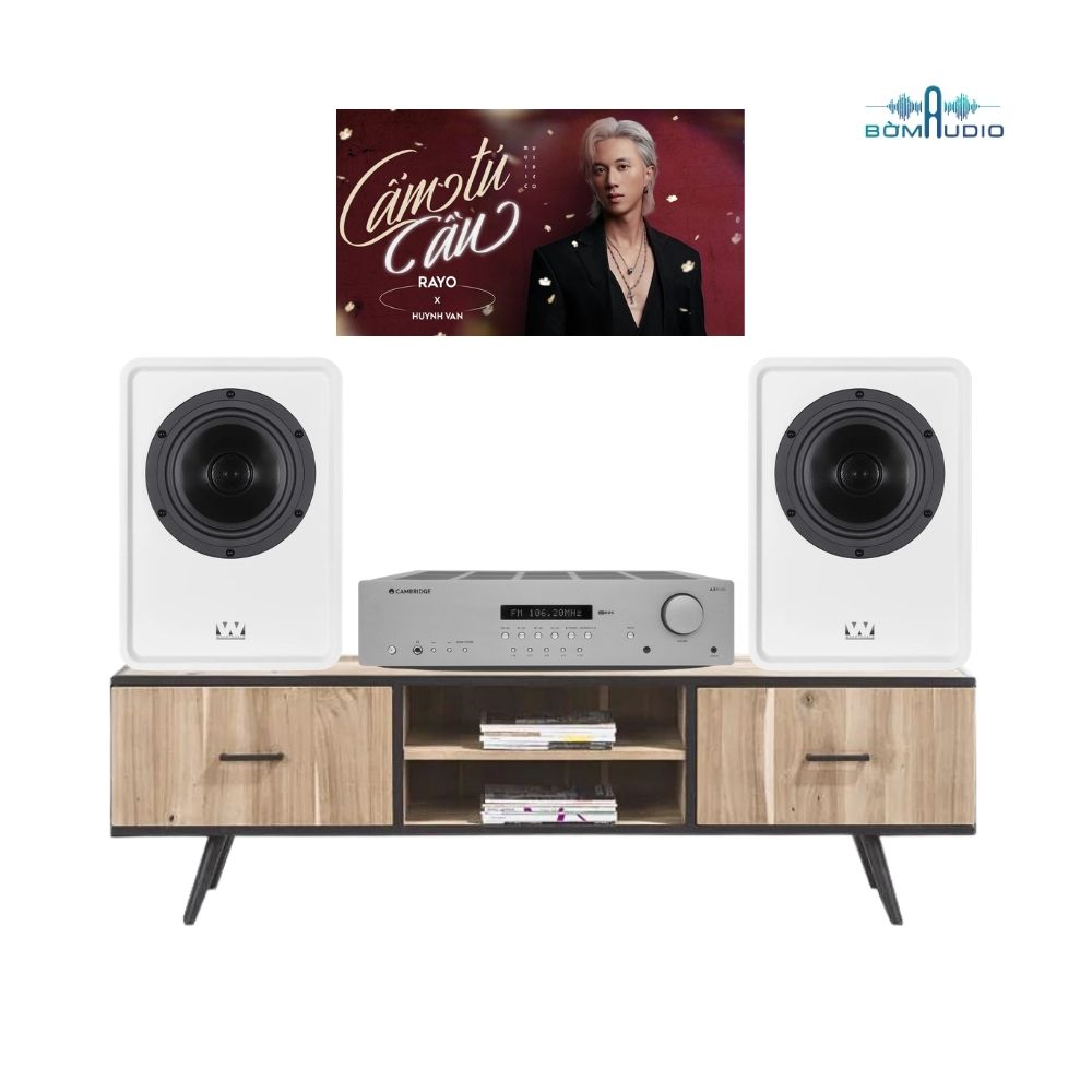 Combo Amply CAMBRIDGE AUDIO AXR100 + Loa Bookshelf WHARFEDALE DENTON 1S - CAW17_thumbnail_2