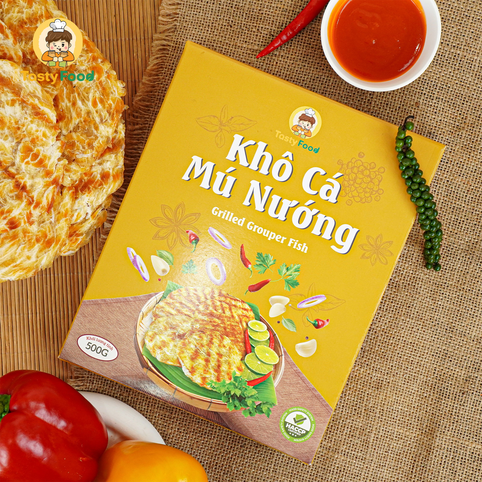 Khô cá mú nướng Tasty Food - Hộp giấy 500g_thumbnail_2