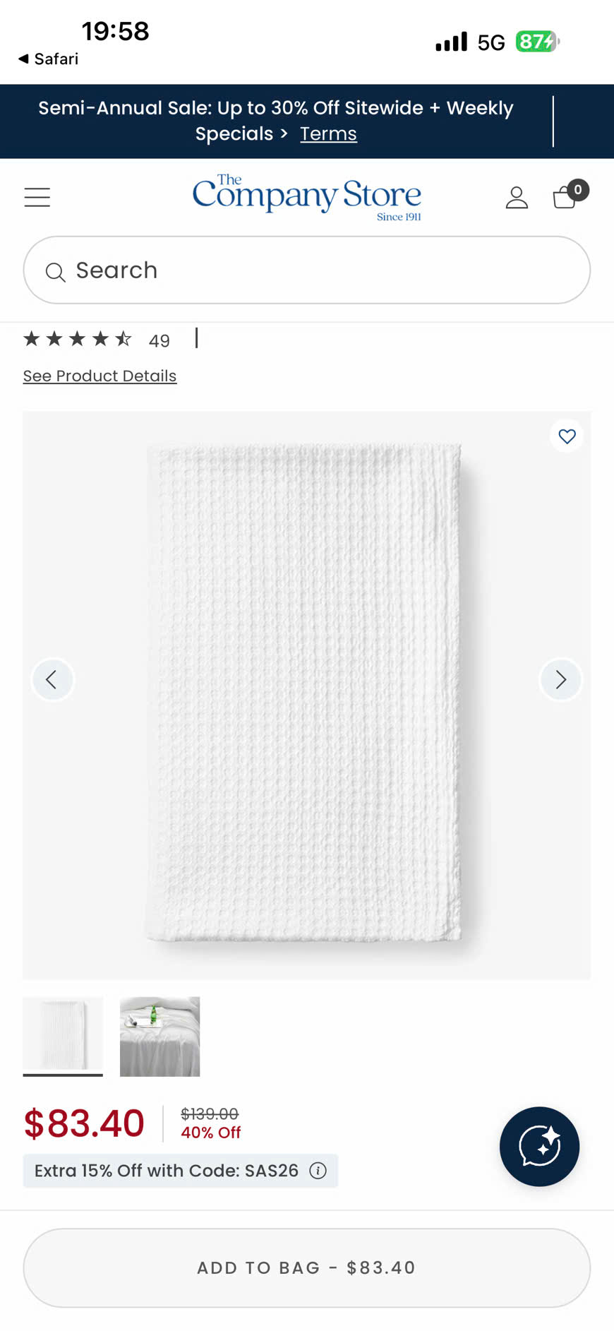 Khăn tổ ong World Market