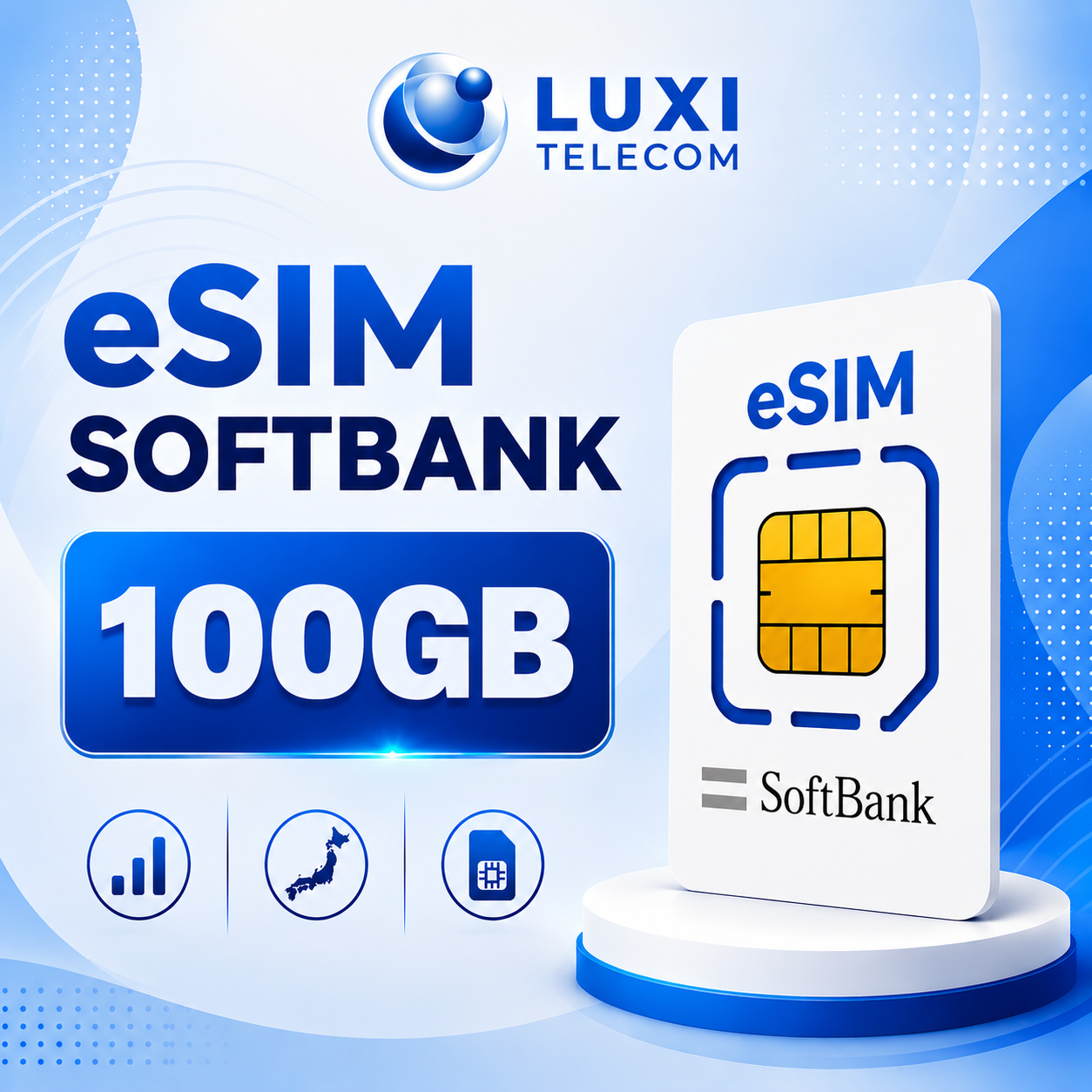 eSIM Data SoftBank 100GB