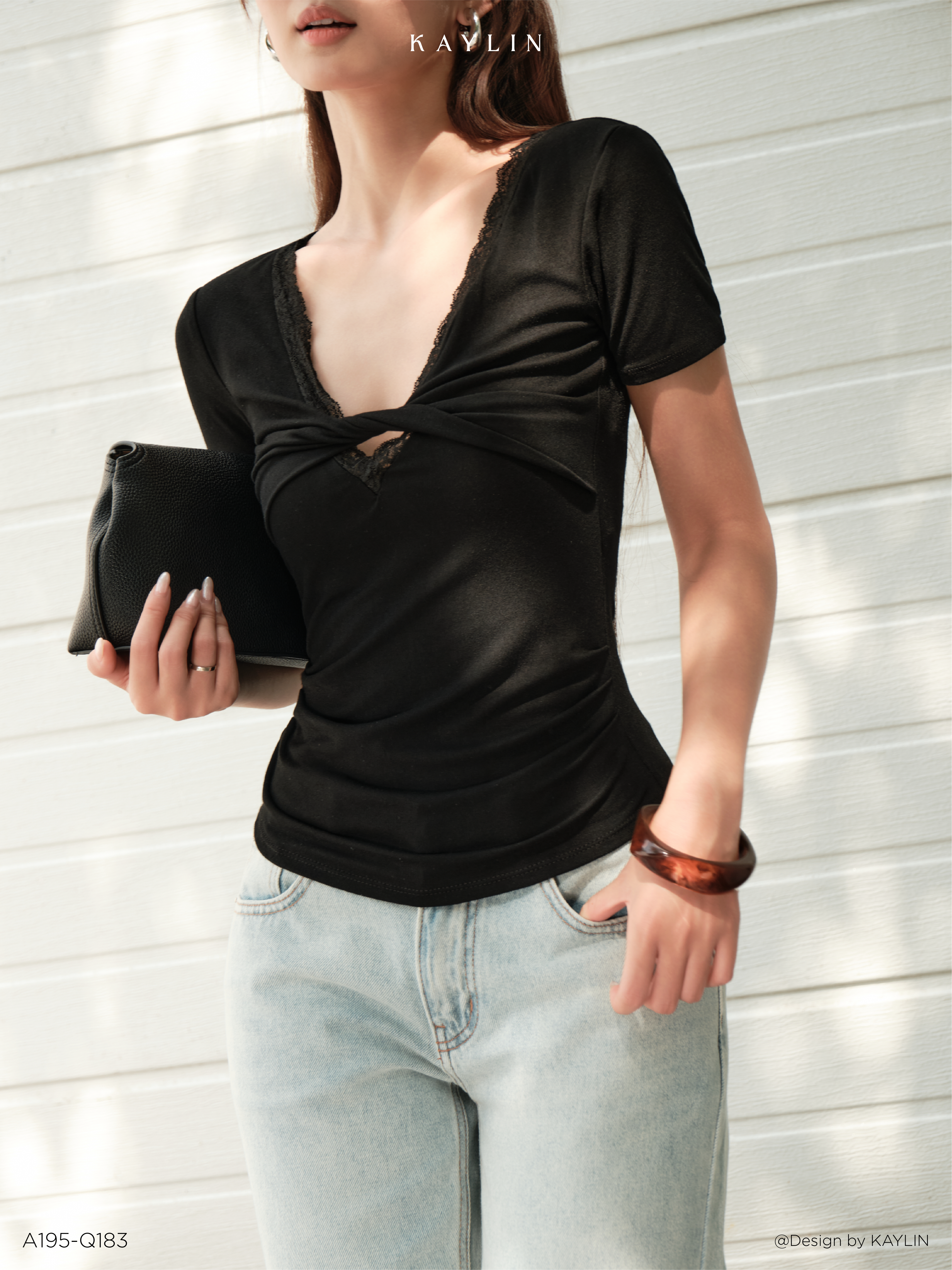 Áo Thun Viền Ren KAYLIN Luna Tee