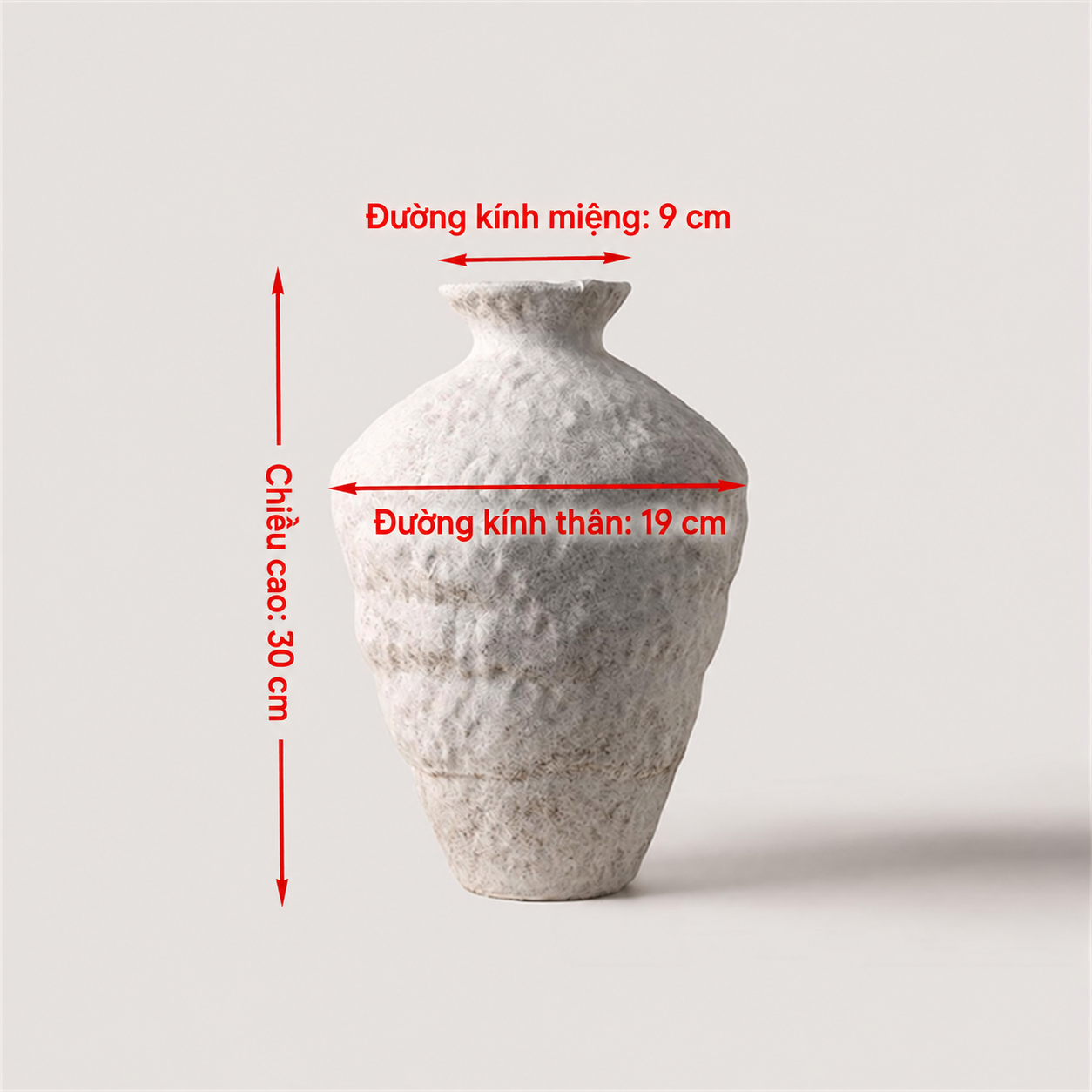 Bình gốm sứ cắm hoa kiểu dáng Wabi-Sabi cổ điển_thumbnail_1