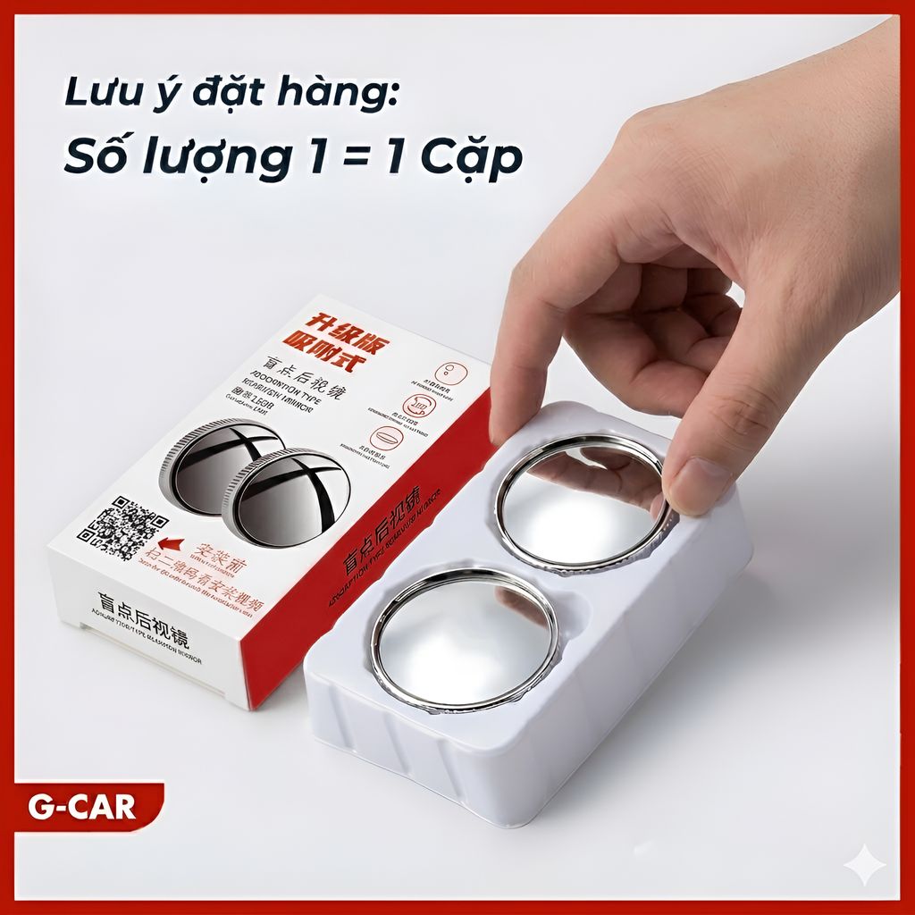 Bộ 2 Gương Cầu Lồi Ô Tô Hít Chân Kính Xóa Điểm Mù_thumbnail_4