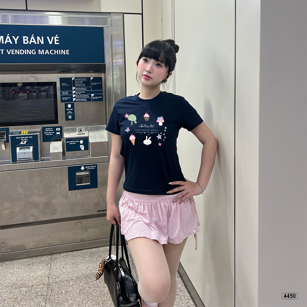 Áo babytee form ôm tay ngắn Hàn Quốc Miucho 4450_thumbnail_5