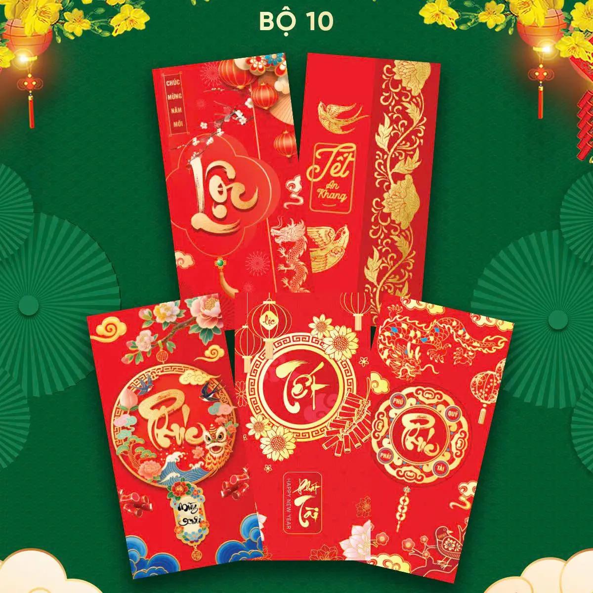Bao lì ẋì xếp 2 ngăn, 6 ngăn, 10 ngăn độc đáo xuân Bính Ngọ Tết 2026 giấy đỏ cao cấp_thumbnail_26