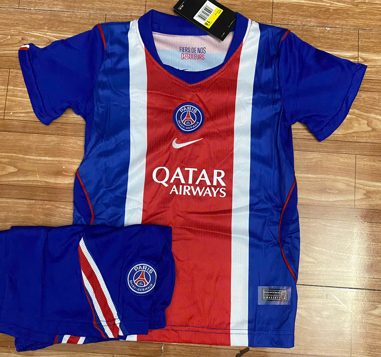 Bộ Kid PSG sân nhà xanh 26/27
