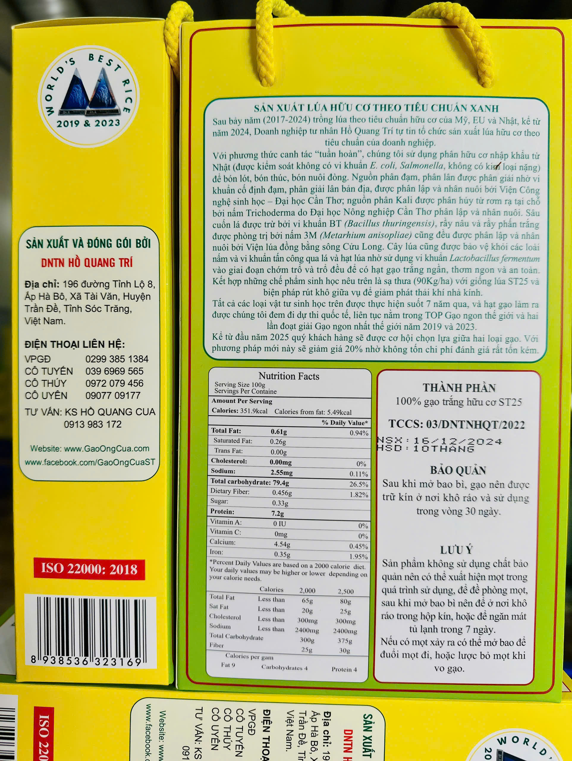 Gạo Ông Cua ST25 Organic (hộp 2kg)_thumbnail_1
