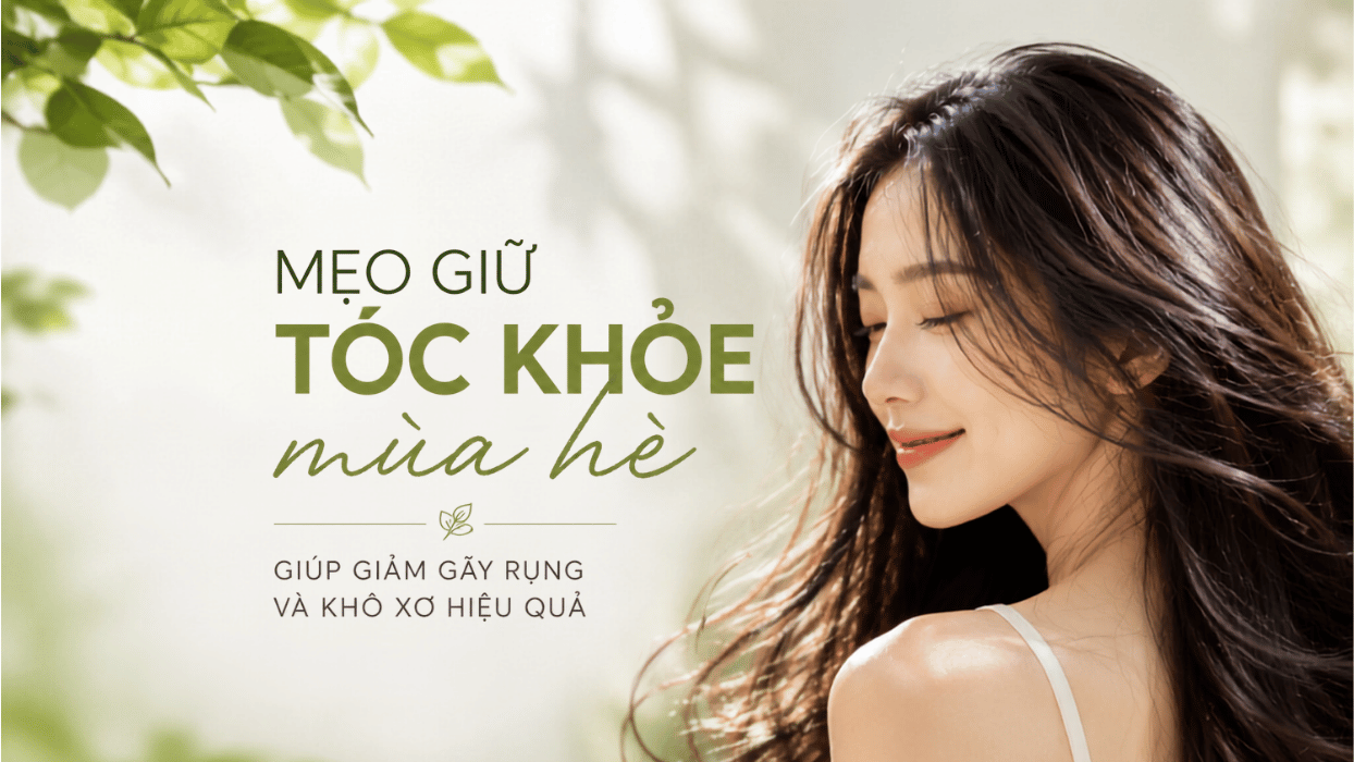 Mẹo giữ tóc khỏe mùa hè giúp giảm gãy rụng và khô xơ hiệu quả