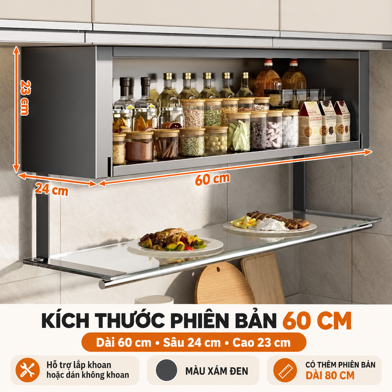 Tủ Bếp Treo Tường Thông Minh 2 Trong 1_thumbnail_8
