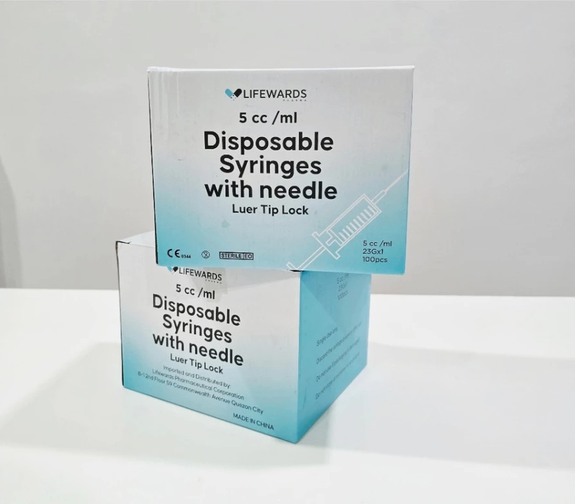 Lifewards Disposable Syringe 5cc with Needle – 23G × 1