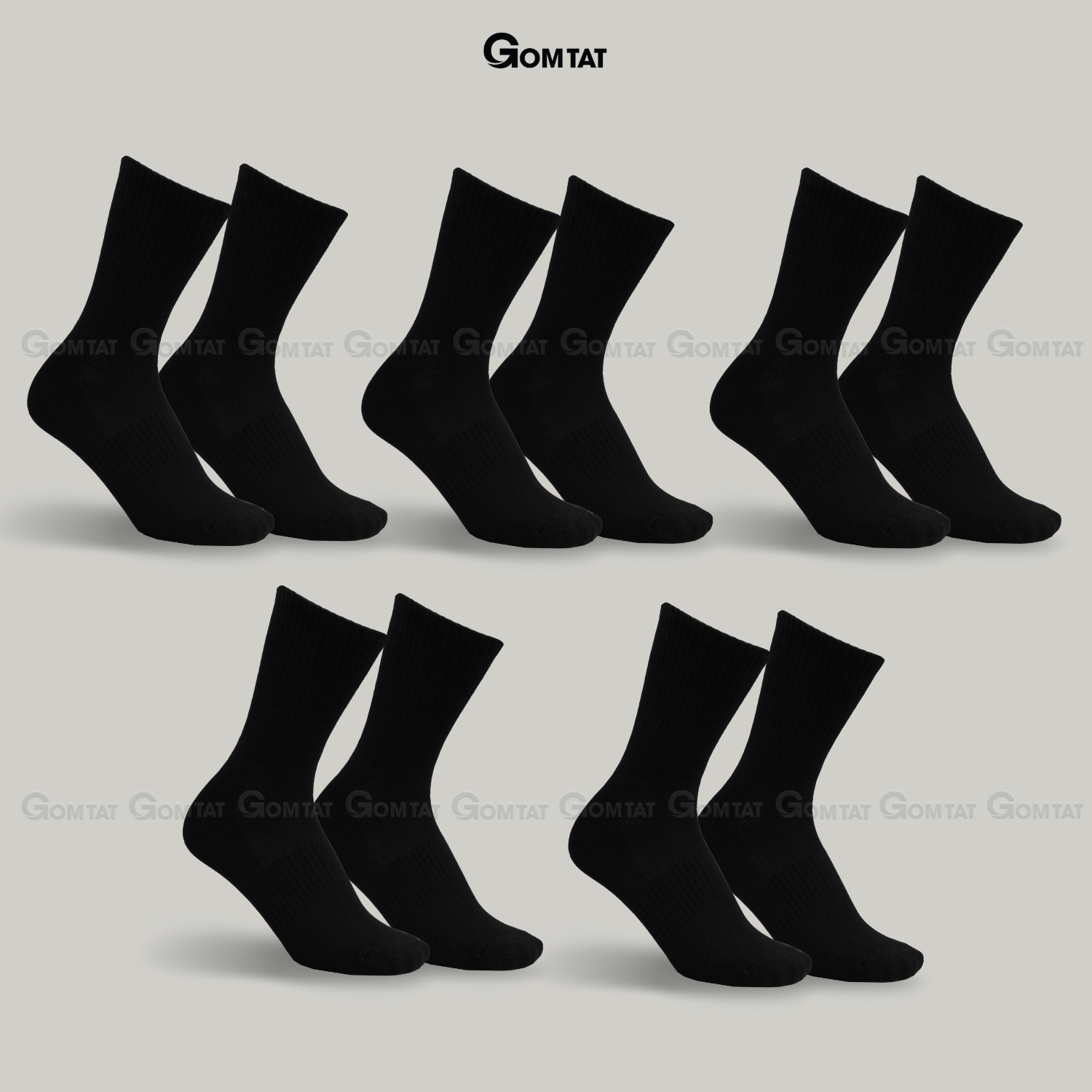 Combo tất nam nữ cổ cao GOMTAT thoáng khí, vớ trơn chất cotton khử mùi êm chân - PRI-2505_thumbnail_10
