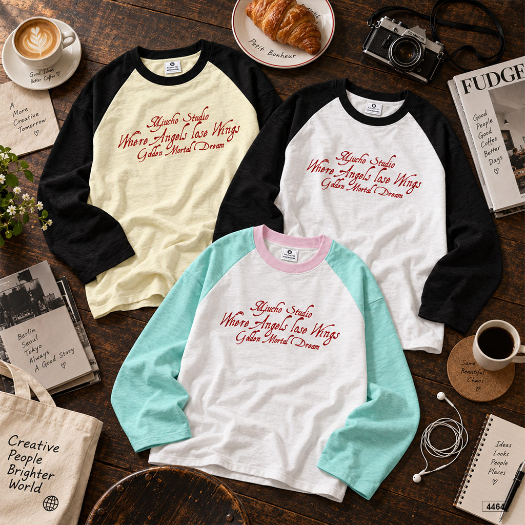 Áo thun unisex form boxy tay dài chất cotton xược Miucho 4464_thumbnail_7
