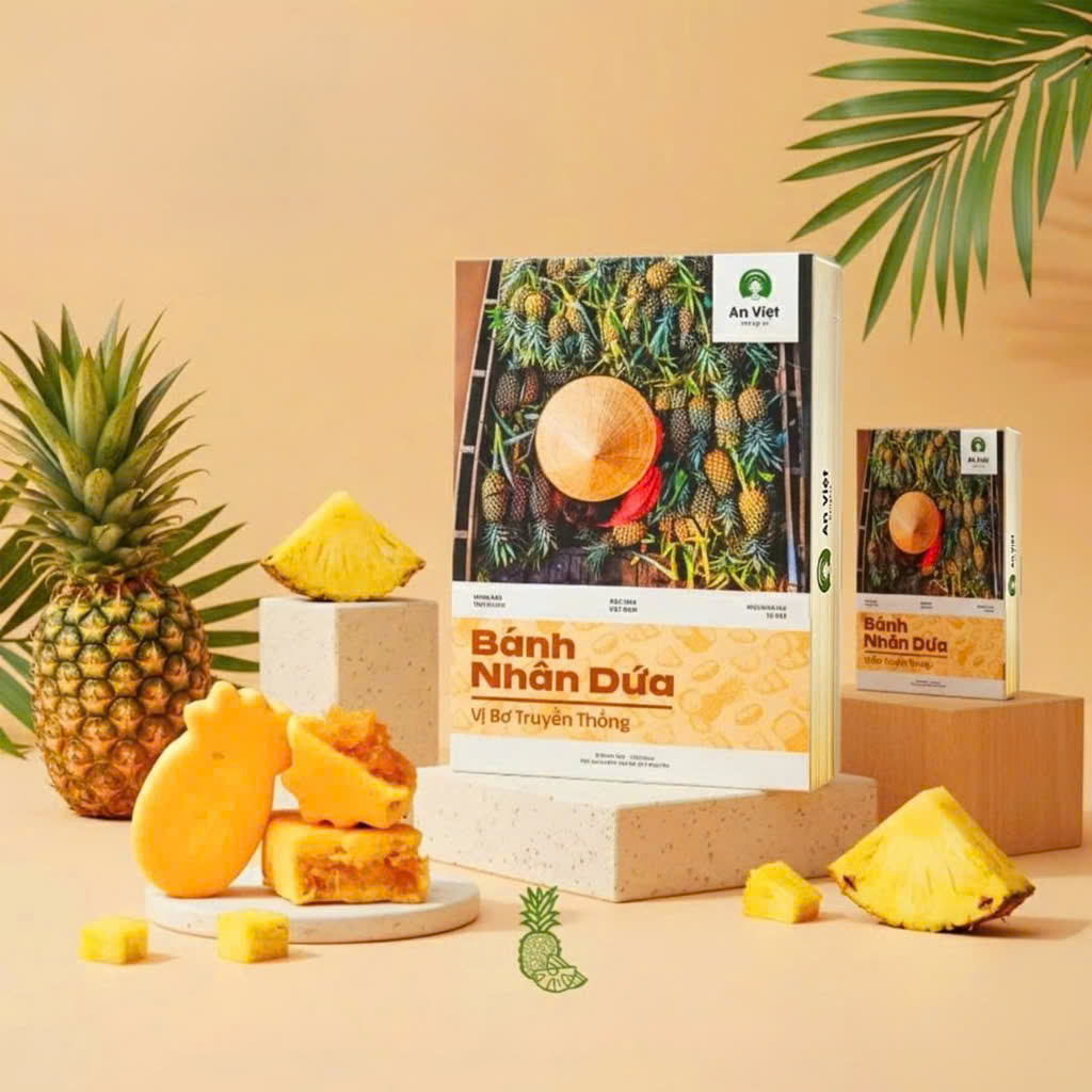 Bánh Nhân Dứa Vị Bơ Truyền Thống
