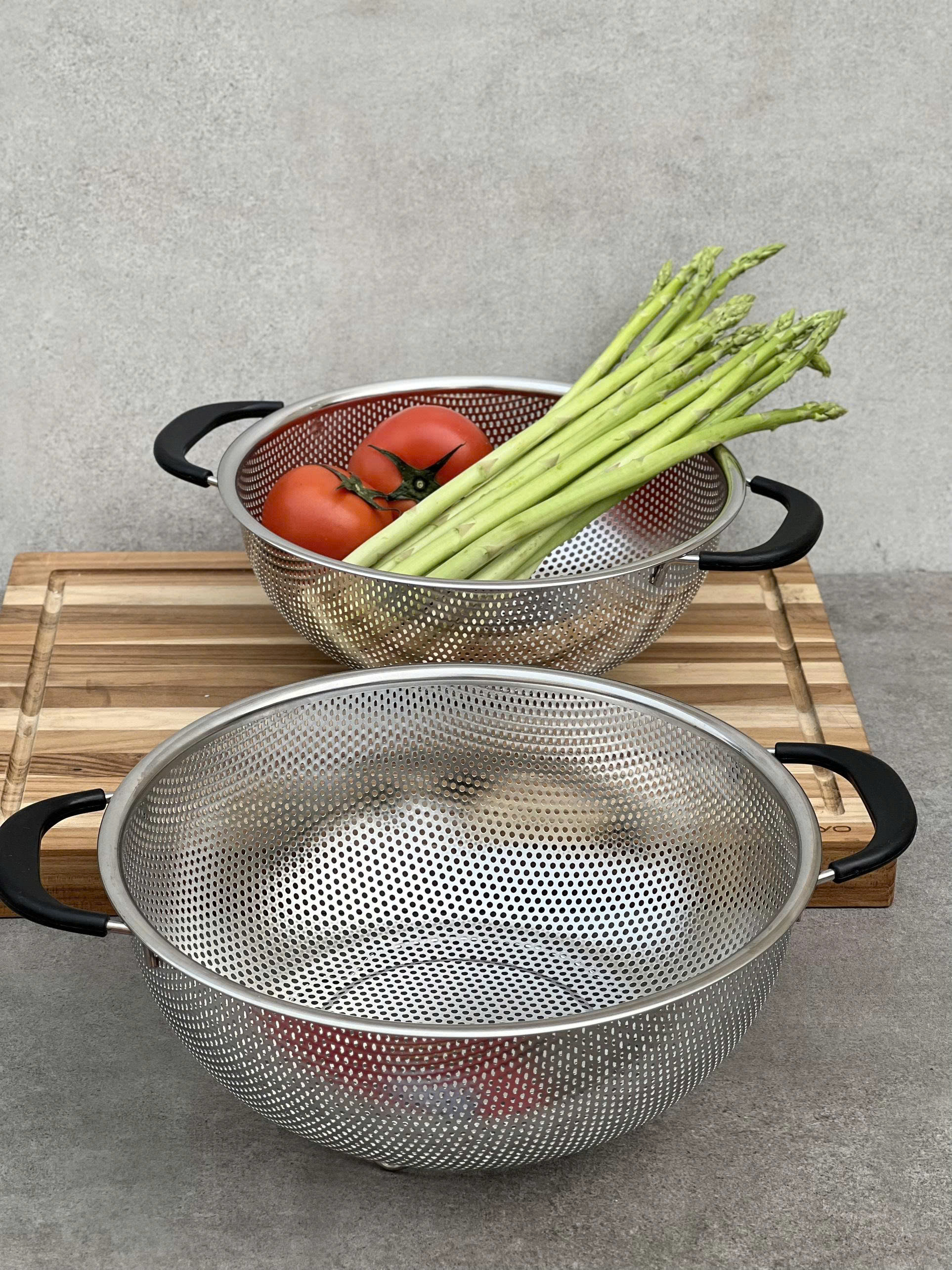 RỔ INOX LIỀN KHỐI 2 TAY CẦM CÓ CHÂN KAIYO_thumbnail_6