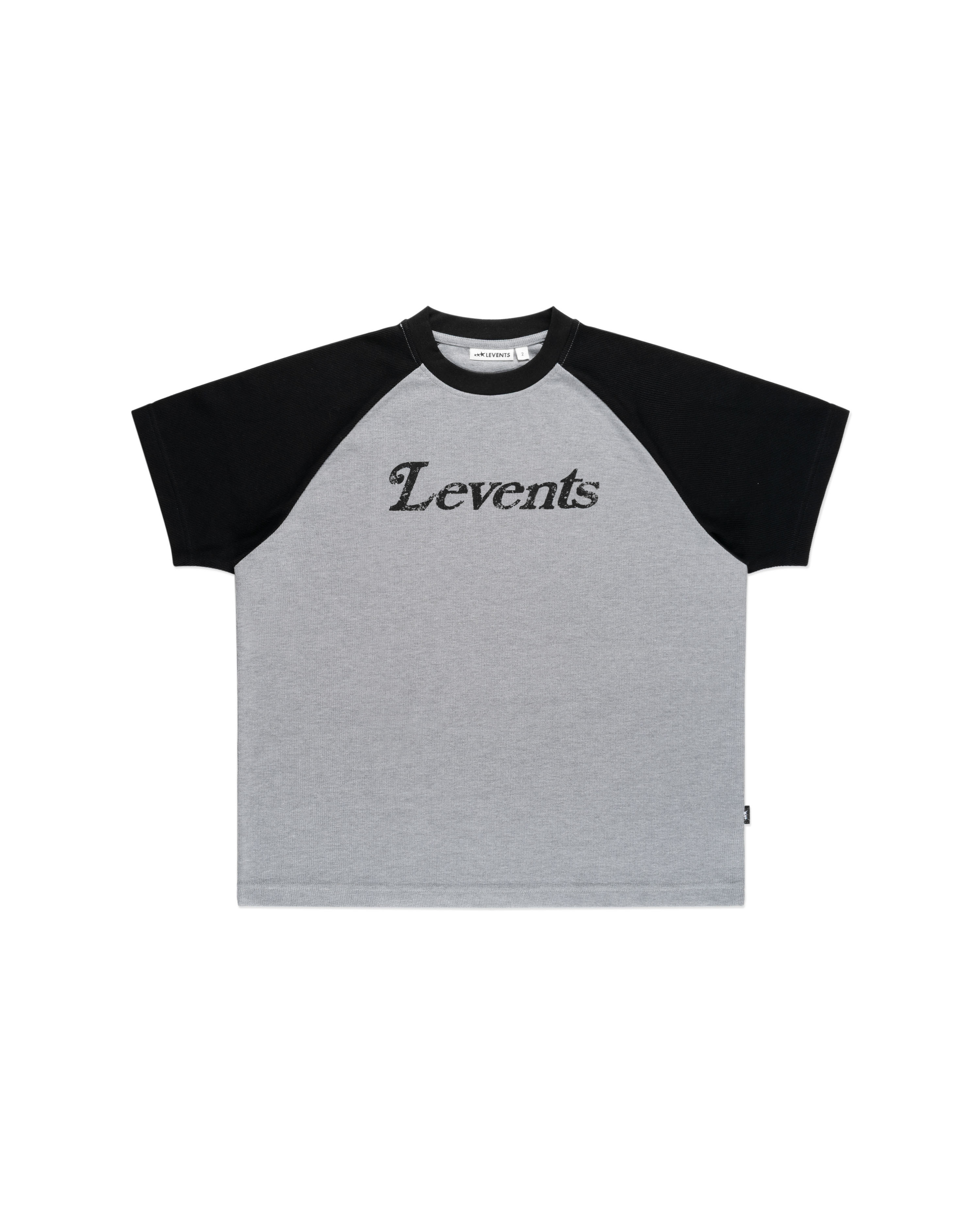 Levents® Serif Logo Waffle Raglan Semi-Oversized Tee
