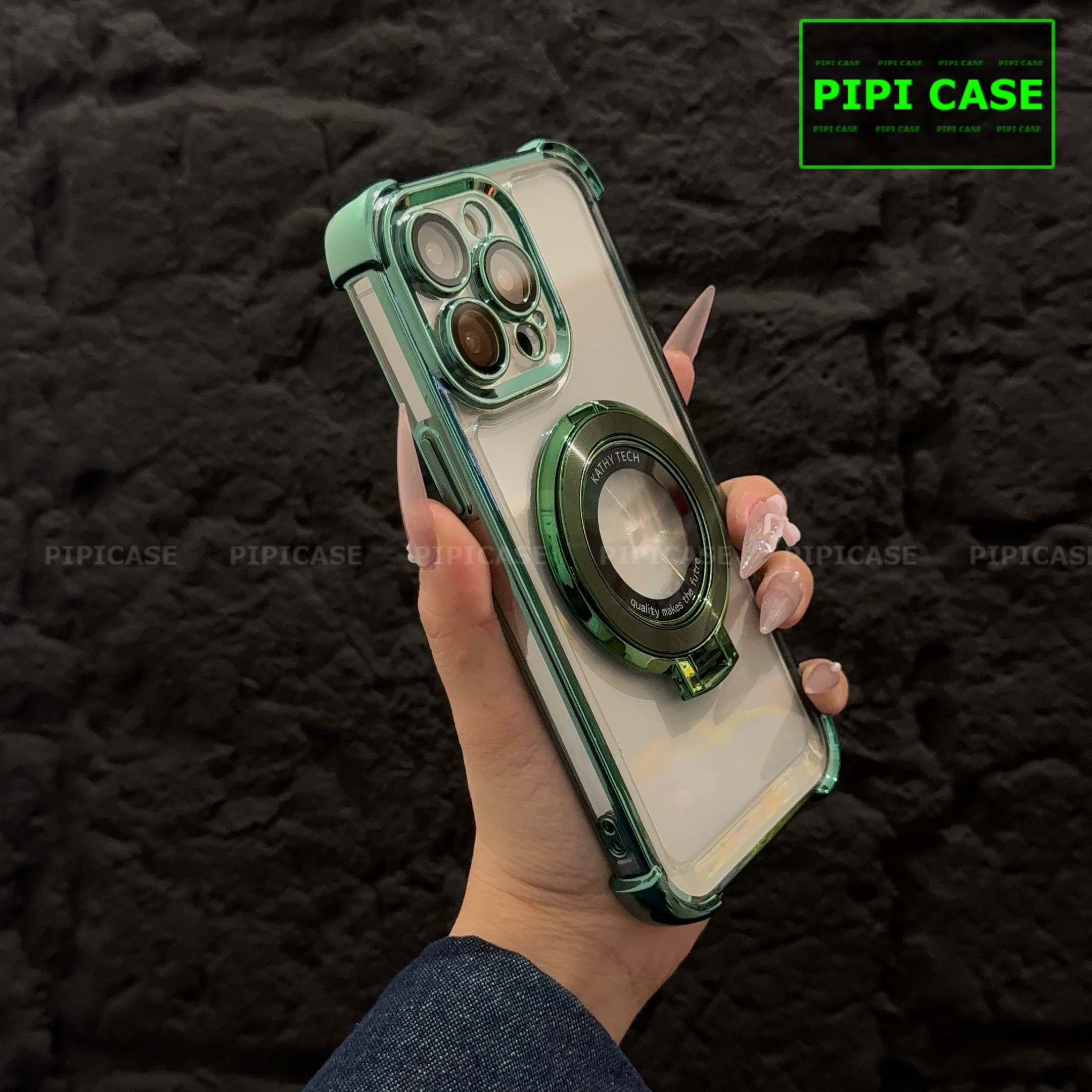 Ốp Lưng iPhone 15 Pro - Ven - Xanh lá_thumbnail_20