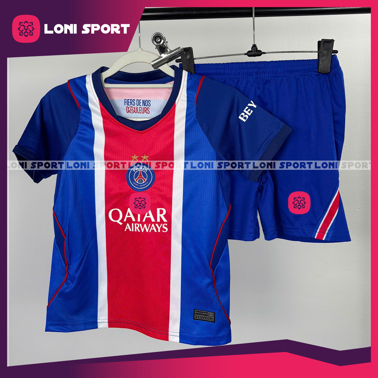 Bộ Kid PSG sân nhà xanh 26/27