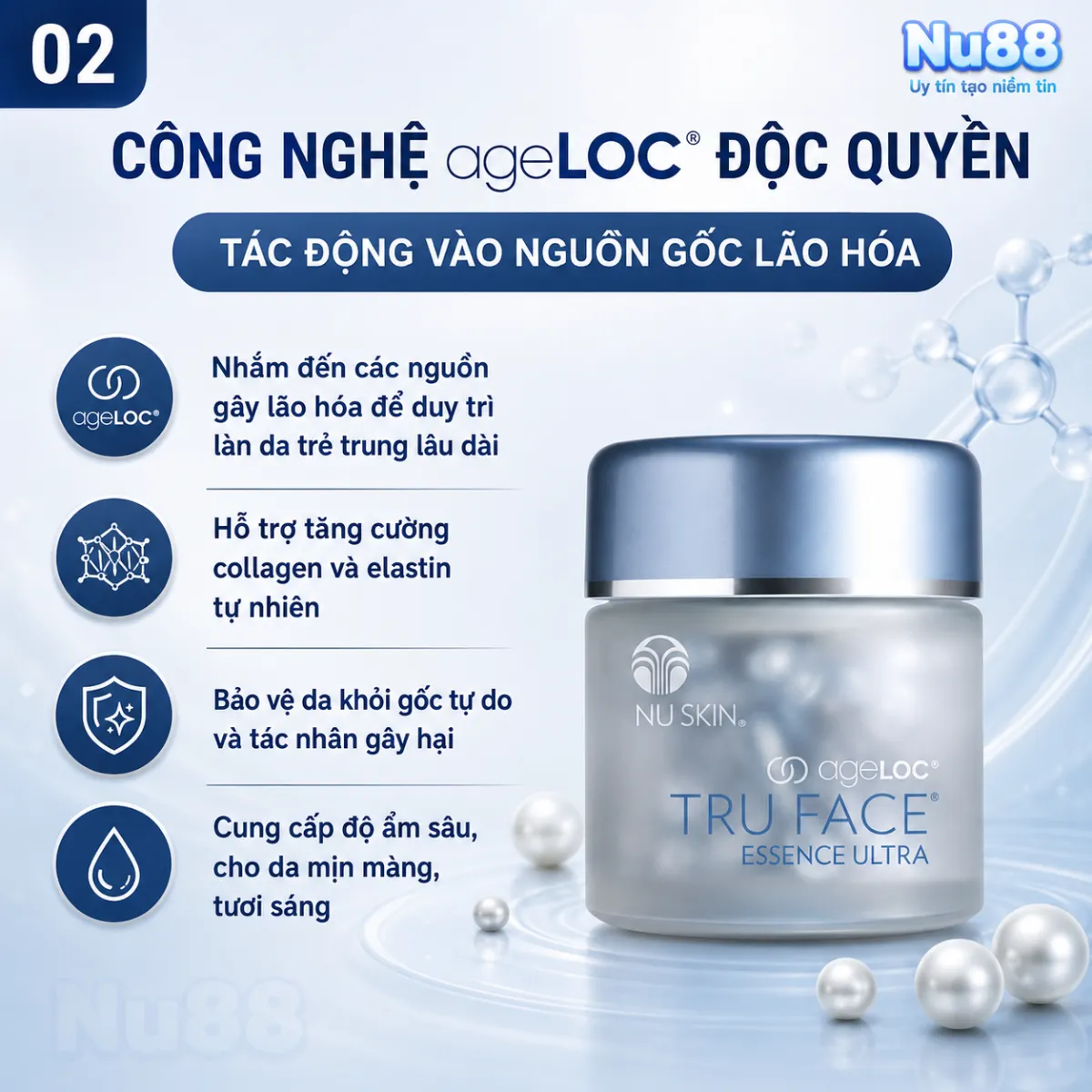 Tinh chất tạo độ săn chắc cho da ageLOC Tru Face Essence Ultra (60 viên)_thumbnail_5