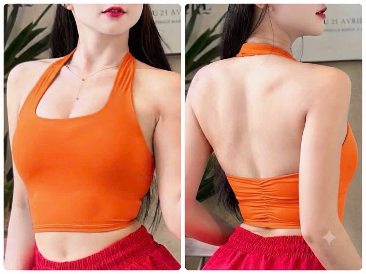 Áo Bra Yếm Nhún Lưng Nâng Ngực Không Gọng Chất Thun Lạnh Co Giãn Sẵn Mút_thumbnail_33