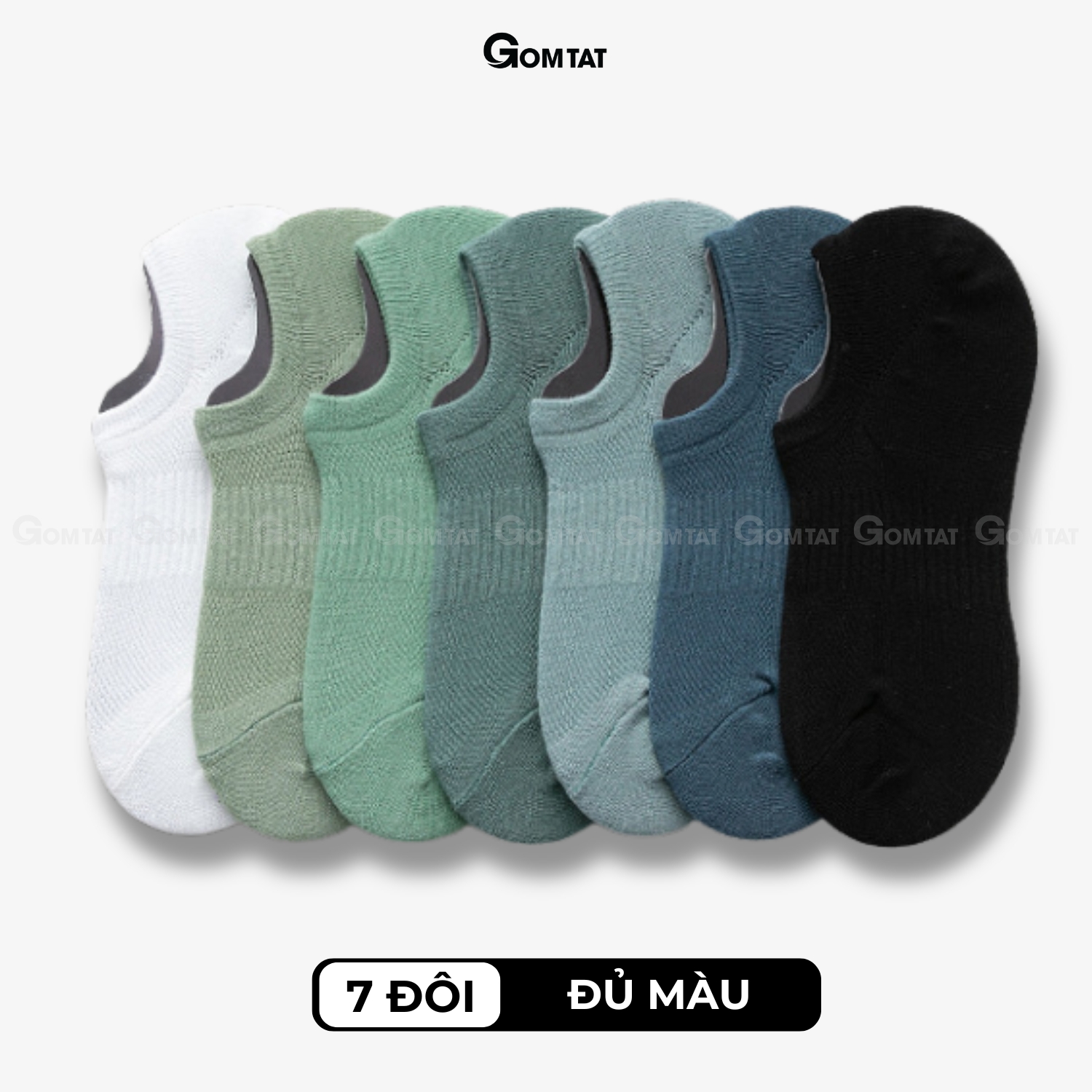 Combo 7 đôi tất lười nam chống tuột gót GOMAT, chất liệu cotton êm mềm mịn mát MIA-1401-CB7_thumbnail_0