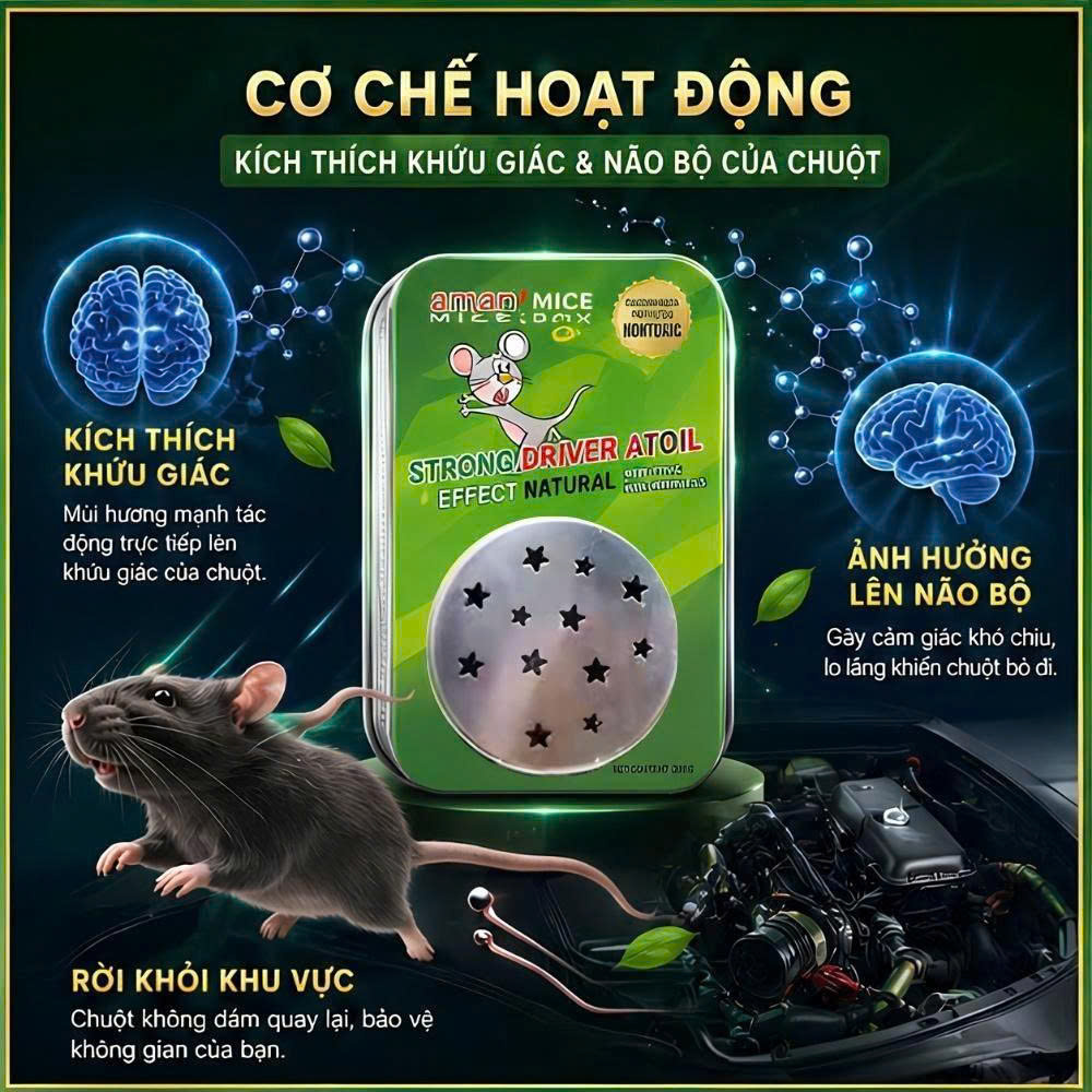 Sáp Đuổi Chuột Cao Cấp Cho Xe Điện & Ô Tô 200g Thảo Mộc_thumbnail_3