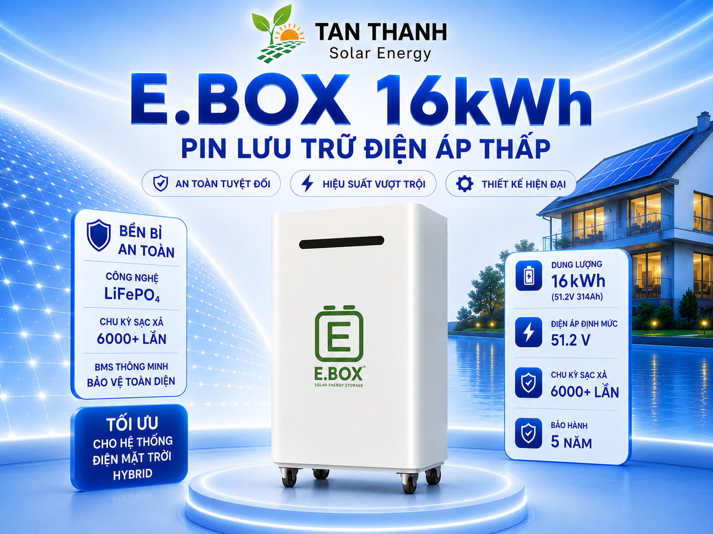 Pin Lưu Trữ EBOX 16kWh