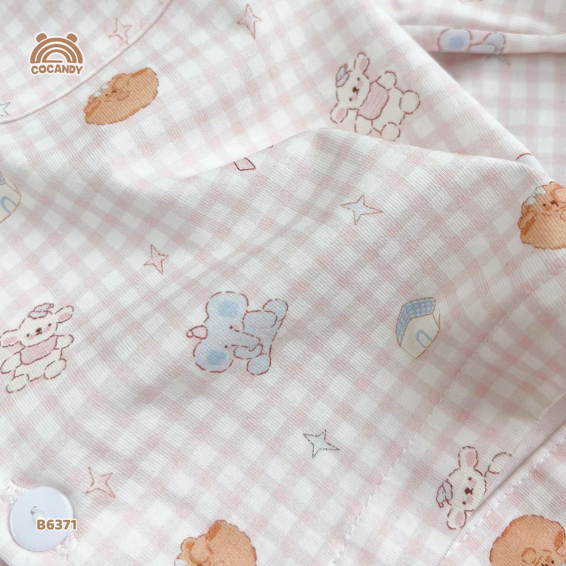 Bộ dài pijama HỒNG gấu nơ_thumbnail_5