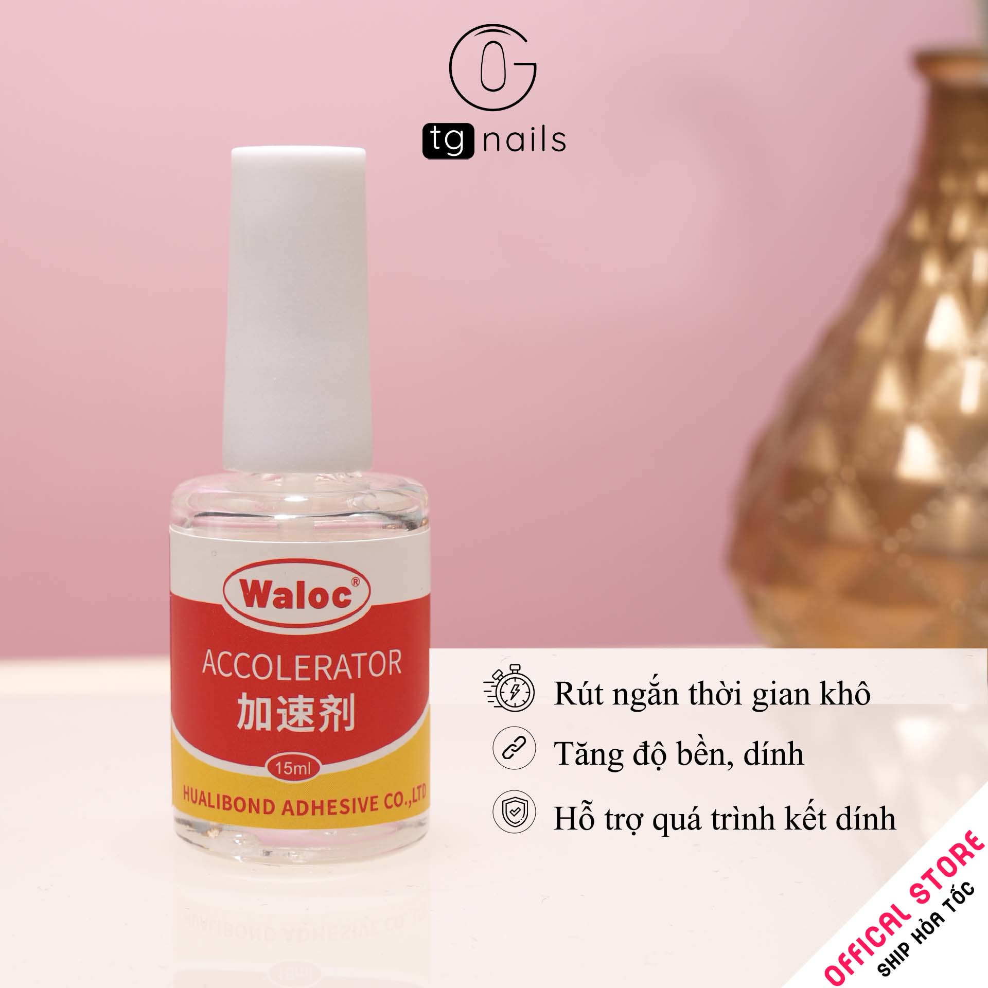 Keo dán Waloc ( Gồm lọ 20g và 1 lọ 15 ml ) Đính đá nhựa trang trí - Keo đính đá_thumbnail_3