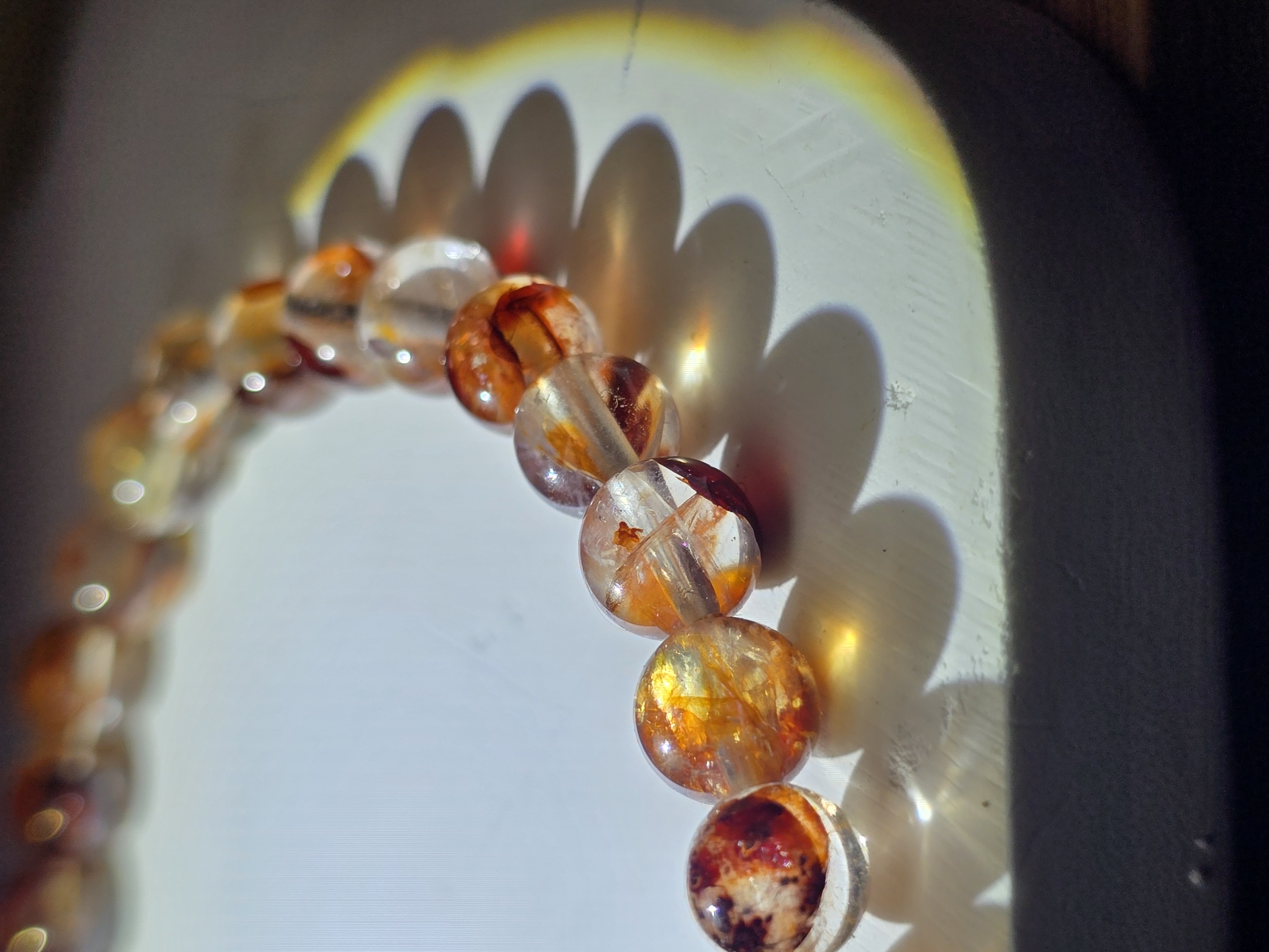 Vòng tay thạch Anh Lửa Fire Quartz / Hematoid Quartz