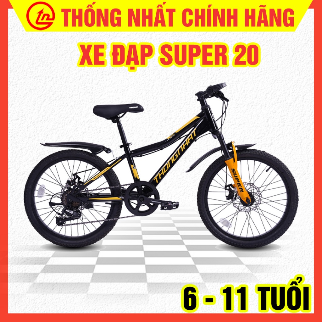 Xe Đạp Trẻ Em Thống Nhất Super 20 Cho Học Sinh,  (Tặng Kèm Phụ Kiện), Thể Thao, Thép Sơn Tĩnh Điện_thumbnail_2