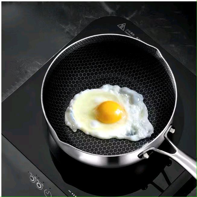 Chảo Chống Dính Sâu Lòng Vân Đá 18 cm Inox 316 - Chất Liệu Bền Bỉ, An Toàn Cho Sức Khỏe_thumbnail_3