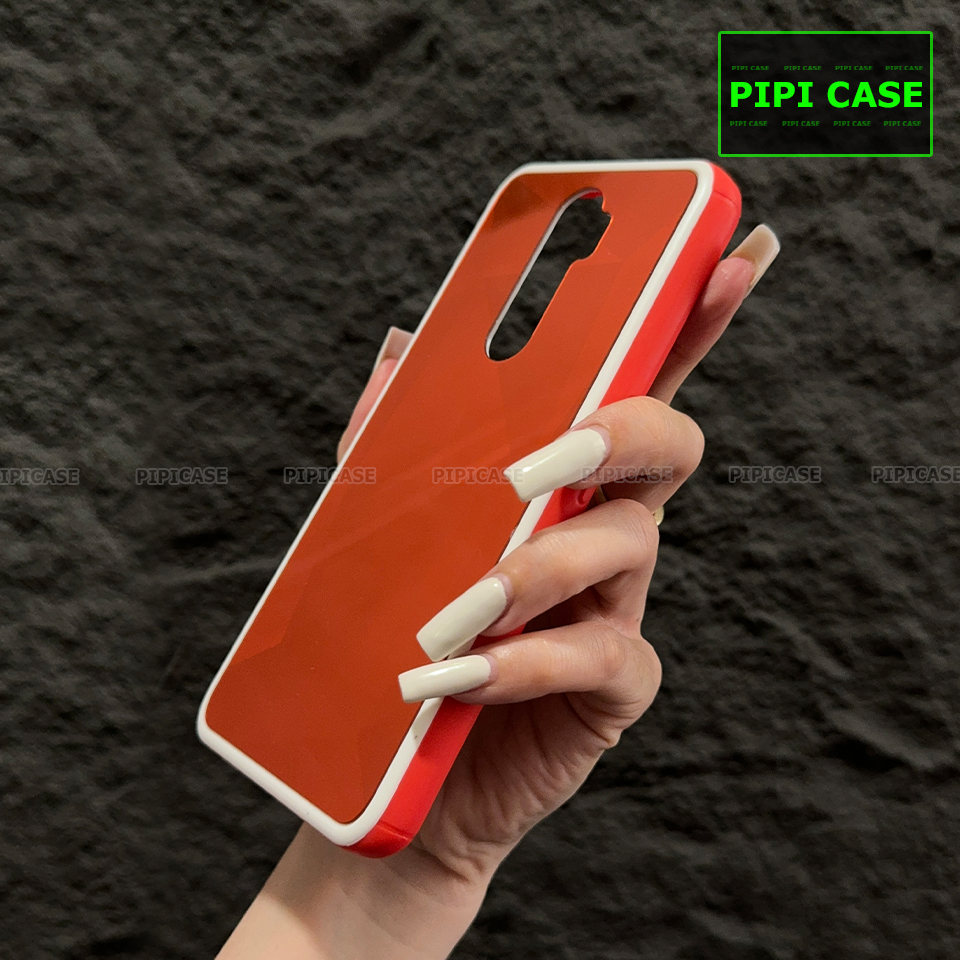 Ốp Lưng Oppo A5 2020 / A9 2020 - Kim Cương 6D - Đỏ Viền Trắng_thumbnail_2
