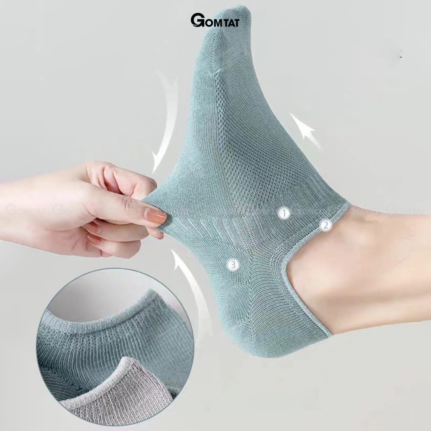 Combo 7 đôi tất lười nam chống tuột gót GOMAT, chất liệu cotton êm mềm mịn mát MIA-1401-CB7_thumbnail_6