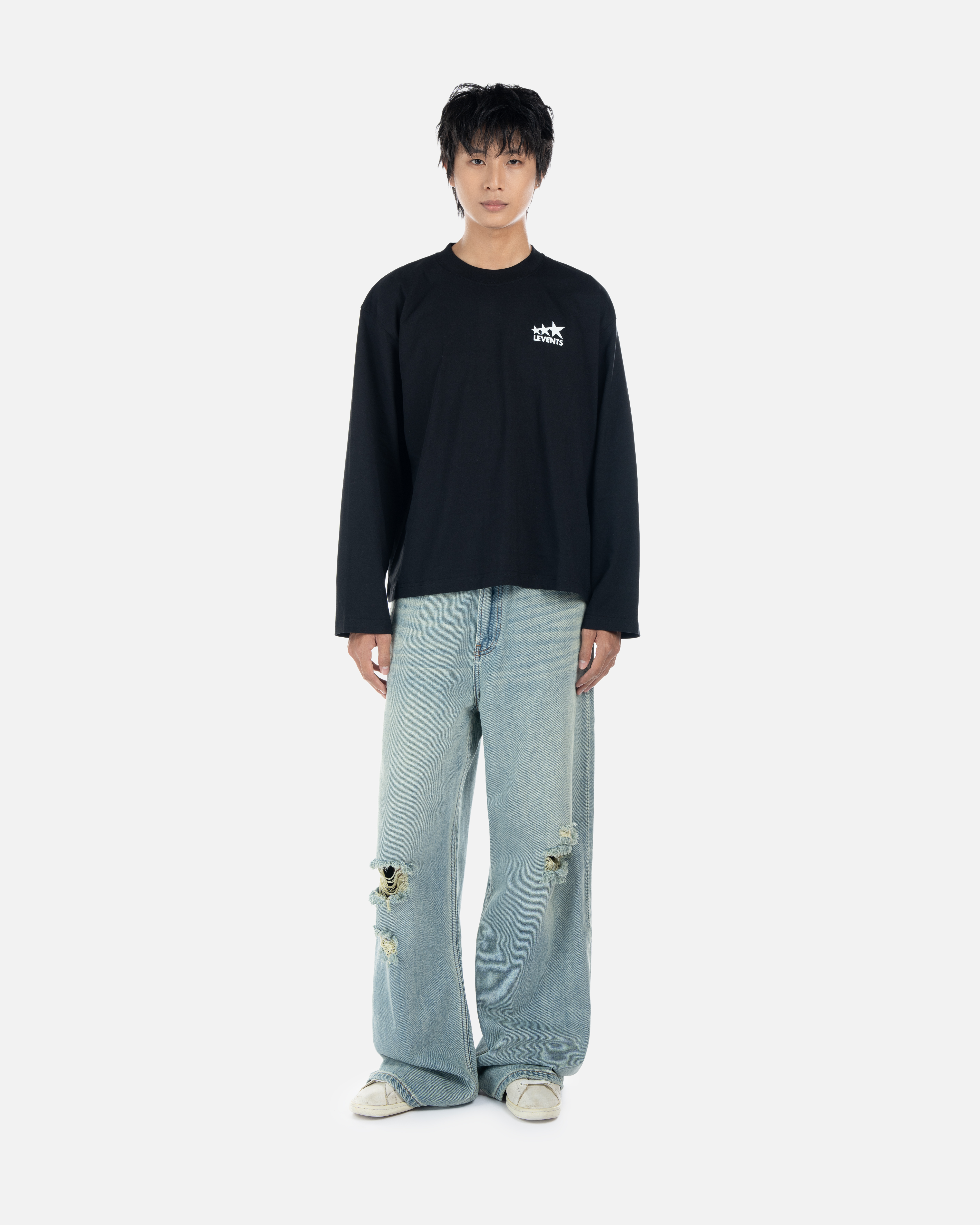Levents® Signature Logo Long Sleeve Boxy Tee