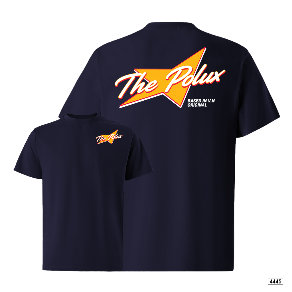 Áo thun nam form rộng logo sao đường phố Polux 4445_thumbnail_15