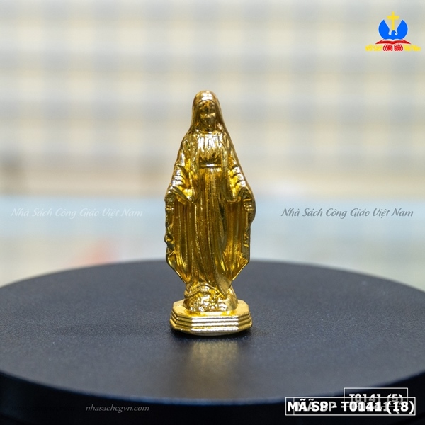 Tượng Đức Mẹ ban ơn mini (màu vàng) 2.5cm x 6cm ✔_thumbnail_1