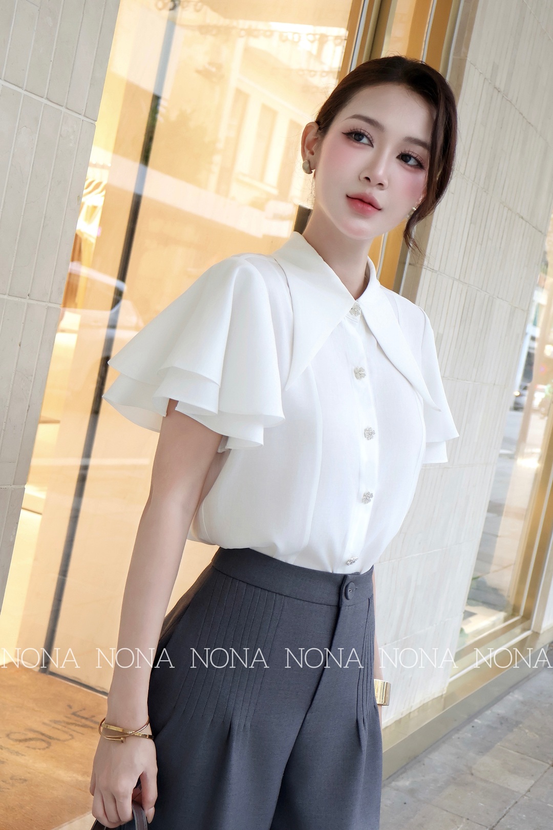 Quần công sở xếp ly cách điệu hai bên sườn -Q699_thumbnail_2