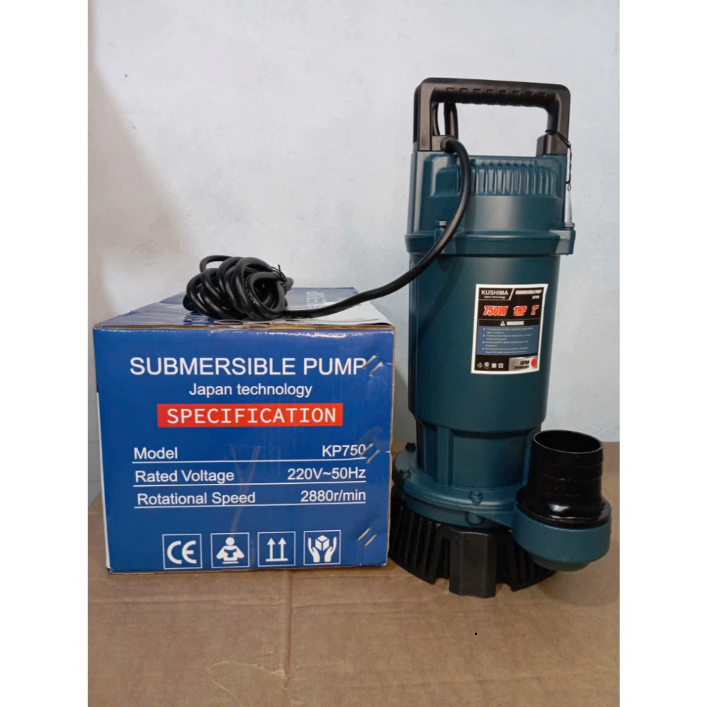Máy Bơm Chìm KUSHIMA KP750 750W – Bơm Tõm 1HP Lõi Đồng, Vỏ Nhôm Sơn Tĩnh Điện Bền Bỉ_thumbnail_4
