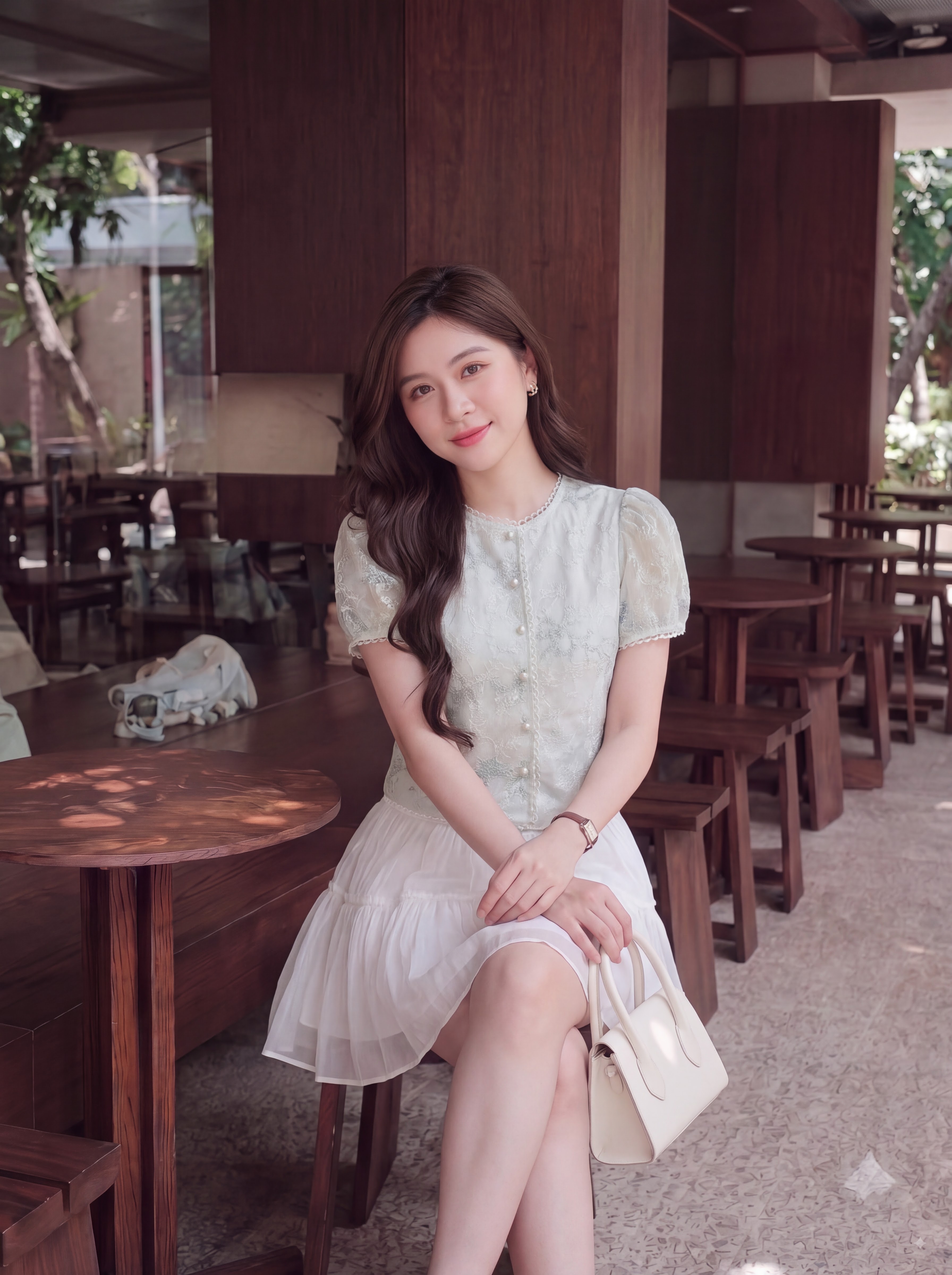 Áo kiểu phối cổ cúc ngọc 605002_thumbnail_3