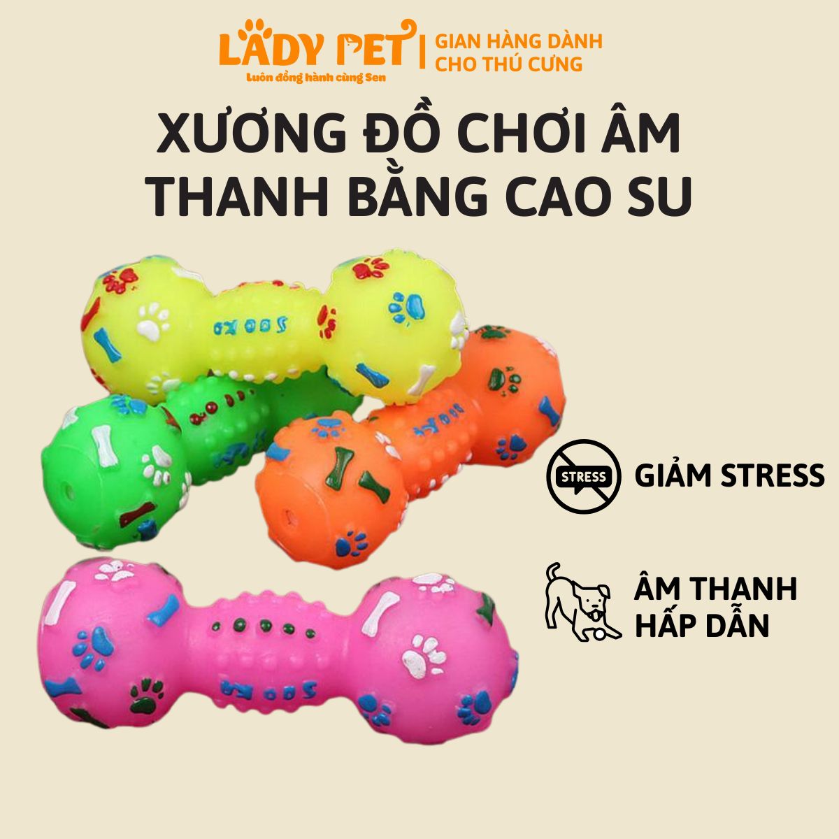 Xương Đồ Chơi Âm Thanh Chất Liệu Silicon