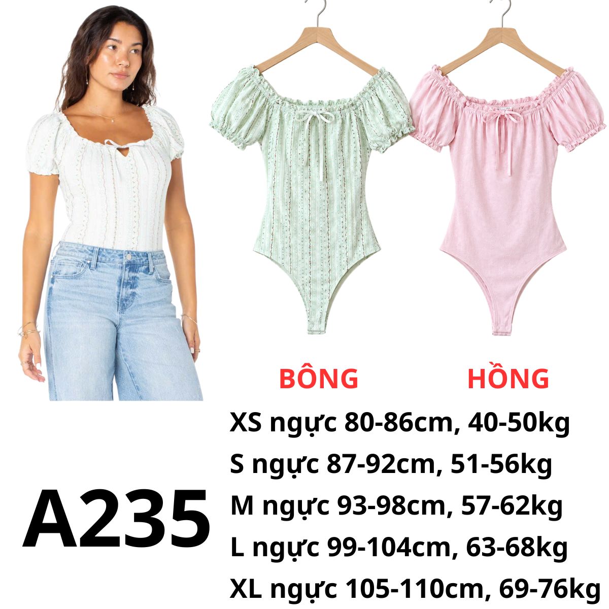 A235- Body suit áo thun