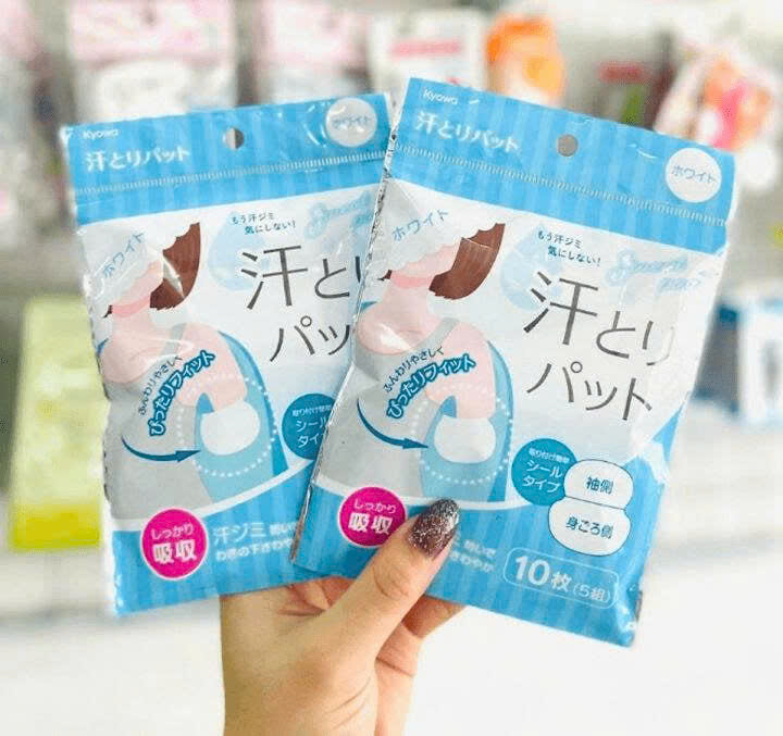 SET 2 Miếng Thấm Mồ Hôi Nách 10 Miếng Seiwa Pro Nhật Bản_thumbnail_4