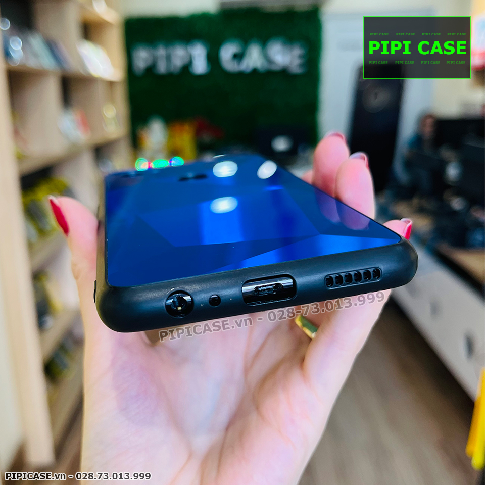 Ốp Lưng Oppo F7 - Kim Cương 6D - Xanh_thumbnail_2