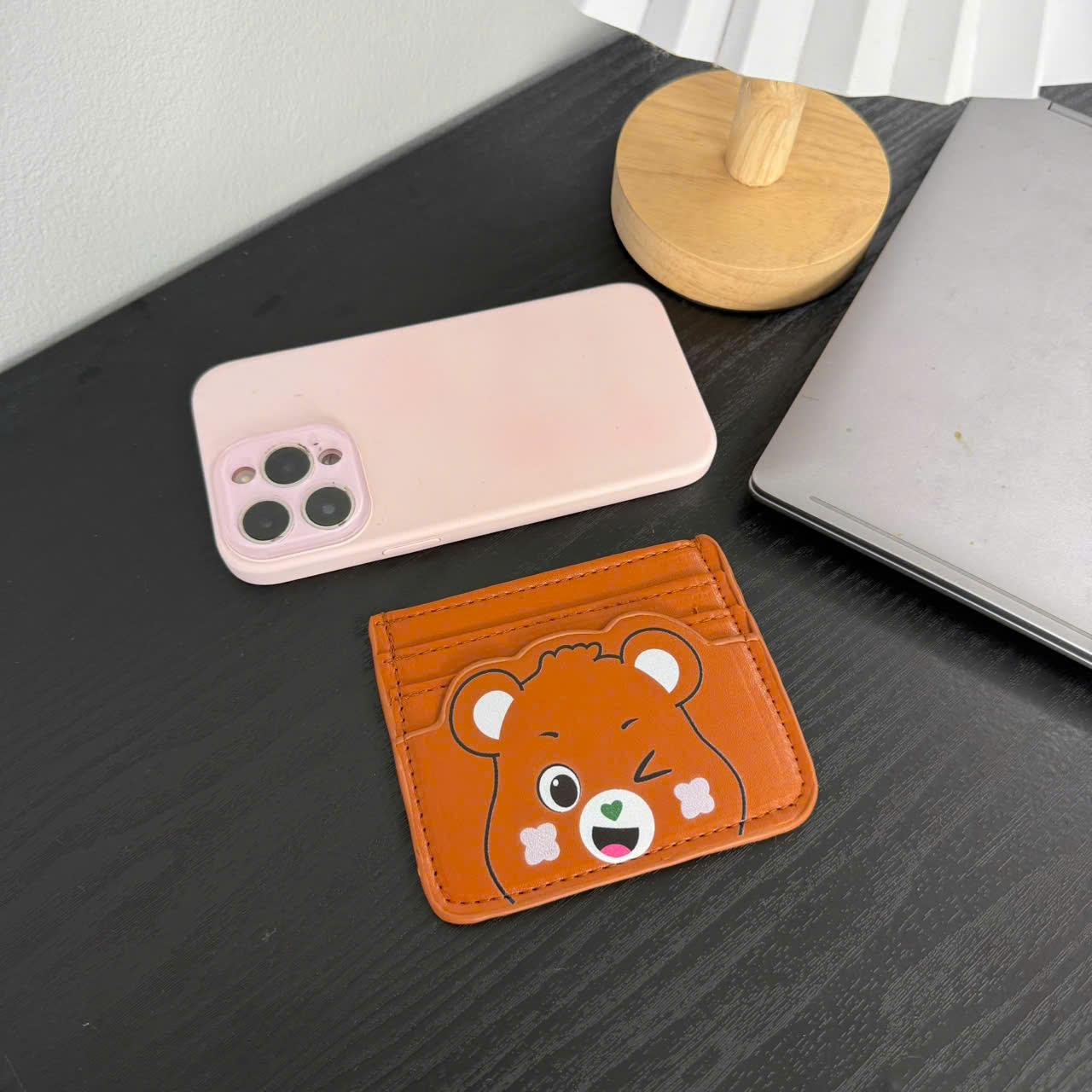 Ví Đựng Thẻ ATM Căn Cước Hình Gấu Béo Cute - Bóp Mini Cầm Tay Nhiều Ngăn CUN475_thumbnail_1