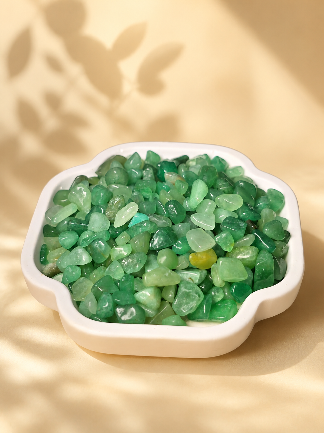 Đá Vụn Chip Đã Mài Bóng Green Aventurine / Ngọc Đông Linh Size Nhỏ